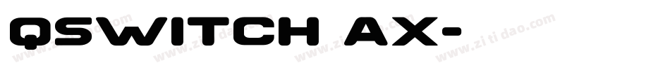QSwitch Ax字体转换